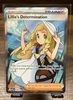 Lillie's Determination - 169/132 Ultra Rare ME01: Mega Evolution NM Pokemon Card - Image 1