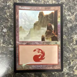 Magic: The Gathering Mountain Land Card Sam Wood 2002 English - Image 1