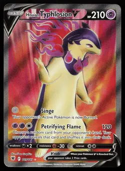 Hisuian Typhlosion V 169/189 Ultra Rare Astral Radiance Pokemon Card - Image 1