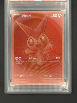 Pokemon TCG White Flare Red Victini Card PSA 9 - Image 4