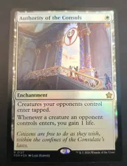 Authority of the Consuls Foundations MTG Foil Near Mint - Image 1