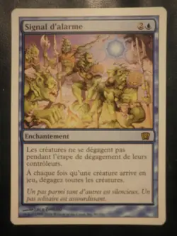 mtg magic intruder alarm 8 th e edition FRENCH vf fr signal d'alarme - Image 1