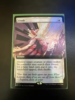 Erode (Extended Art FOIL) Secrets of Strixhaven MTG R 0310 - Image 1