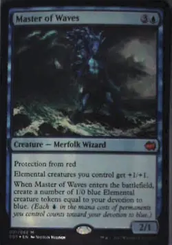 Master of Waves - Duel Decks: Merfolk vs. Goblins: #1 - Foil Nm C254 - Image 1