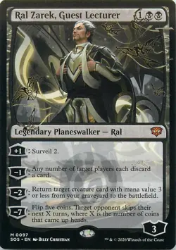 Ral Zarek, Guest Lecturer - M97 - MTG - Secrets of Strixhaven (SOS) - Image 1