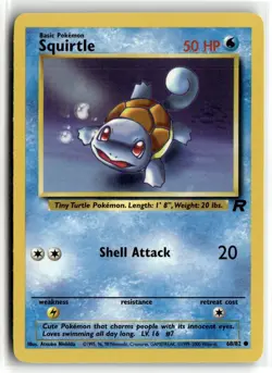2000 Pokemon - Team Rocket Squirtle #68/82 - Image 1
