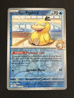 Pokemon TCG - Misty's Psyduck 045/182 - Reverse Holo - Destined Rivals LP - Image 1