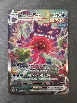 Pokemon TCG Gengar VMAX (Alternate Art Secret) - SWSH08: Fusion Strike (SWSH08) - Image 1