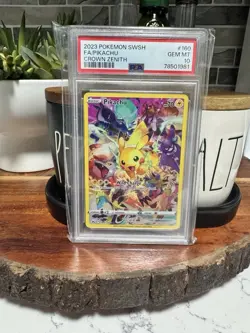 Pokemon Pikachu TCG Crown Zenith Holo Card PSA 10 160/159 Secret Rare - Image 1