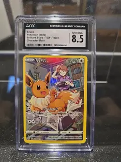 Pokemon GRADED 2022 Eevee TG11/TG30 Brilliant Stars NM 8.5 CGC - Image 1