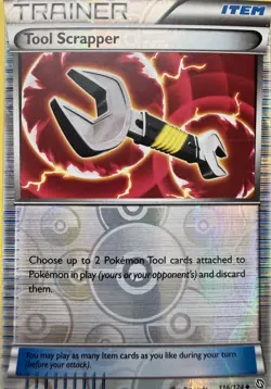 Tool Scrapper 116/124 UC Dragons Exalted Pokemon Reverse Holo NM - Image 1