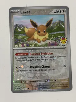 Pokemon Eevee 074/131 Pokemon Day 2025 Stamped Promo - Image 1