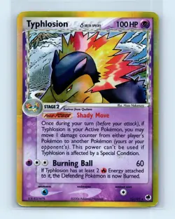 Pokemon tcg Dragon Frontiers Typhlosion (Delta Species) Moderately played - Image 1