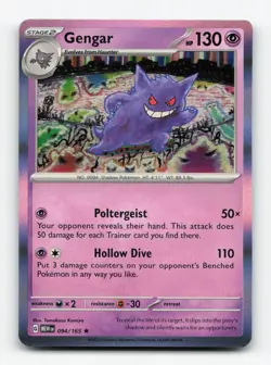 Pokemon TCG - Gengar 094/165 Near Mint Rare 151 Holo - Image 1
