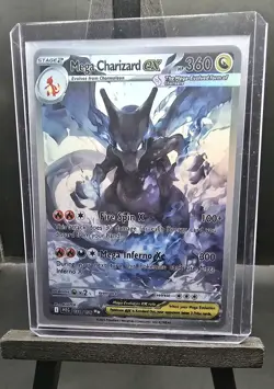 Pokemon Mega Charizard Ex Holofoil Card CUSTOM FANART Phantasmal Flames - Image 1