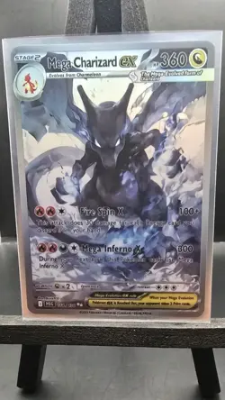 Pokemon Mega Charizard Ex Holofoil Card CUSTOM FANART Phantasmal Flames - Image 2