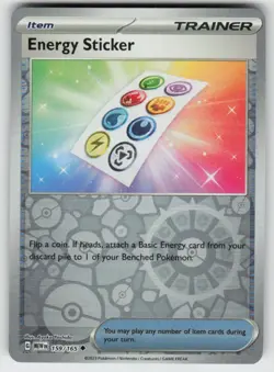 Energy Sticker 159/165 Uncommon 151 Pokemon Reverse Holo Near Mint - Image 1