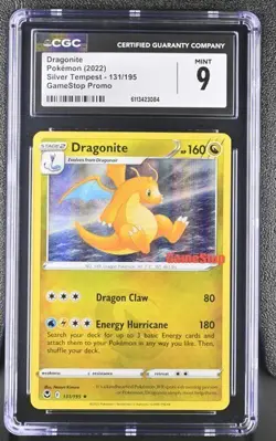 CGC 9 DRAGONITE 131 GAMESTOP STAMPED EXCLUSIVE HOLO PROMO POKEMON MINT - Image 1