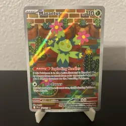 Pokemon Maractus 160/159 SV09: Journey Together Illustration Rare Full Art Holo - Image 1