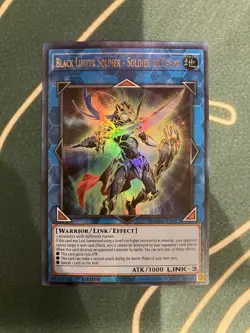 * BLACK LUSTER OF CHAOS SOLDIER OF CHAOS * 1ST ULTRA RARE MAMA-EN073 YUGIOH! - Image 1