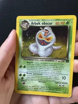 Arbok obscur 2/82 Rare Holo Team Rocket 2000 Francais FR Pokemon Card - Image 2