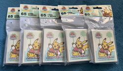 5x Pokemon World Championships 2025 Anaheim Card Sleeves Exclusive Pikachu - Image 1