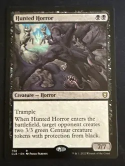 1x Hunted Horror (758) Commander Legends: Battle for Baldur's Gate LP MTG Magic - Image 1