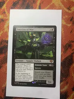 MTG Emeritus of Woe Secrets of Strixhaven Near Mint FREE SHIPPING - Image 1