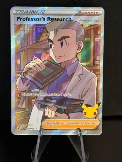 Professor's Research (Professor Oak) 024/025 Ultra Rare Celebrations Pokemon NM - Image 1