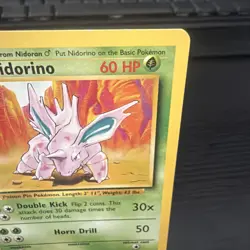 Nidorino 37/102 - Common 1999 English Base Set Pokemon Card - Near Mint NM & LP - Image 4