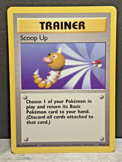 Scoop Up 78/102 Pokemon Base Set Rare Trainer Pokemon Card TCG WOTC - NM - Image 1