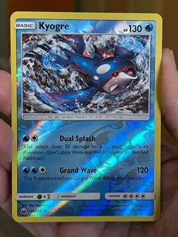 POKEMON KYOGRE 46/168 RARE REVERSE HOLOFOIL CELESTIAL STORM NM CARD - Image 1