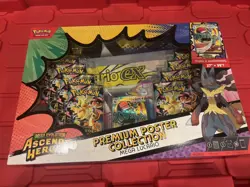 Pokemon Mega Evolution Ascended Heroes Lucario TCG Premium Poster Collection Box - Image 1
