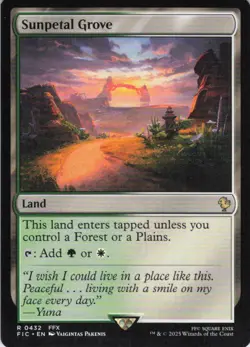 MTG Sunpetal Grove (432) | NM | Commander: Final Fantasy (FIC) - Image 1
