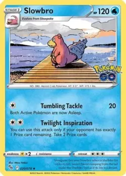 Slowbro - 020/078 - Uncommon - Near Mint - Pokemon Go - Image 1