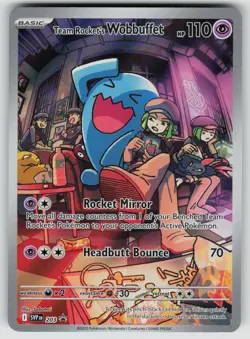 TEAM ROCKET'S WOBBUFFET 203 HOLO PROMO SCARLET & VIOLET PROMO POKEMON HOLO NM/M - Image 1