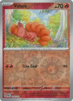 Pokemon - Vulpix - 026/167 - Common - Reverse Holo - Scarlet & Violet - Twilight - Image 1