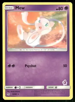 Mew - 32/68 (Mewtwo Stamped) 032/068 Promo Battle Academy Pokemon Near Mint - Image 1