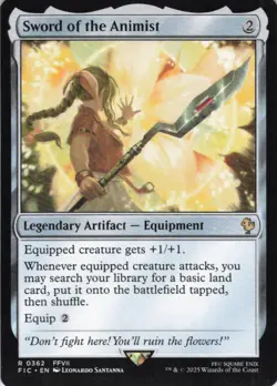 MTG Sword of the Animist (362) | NM | Commander: Final Fantasy (FIC) - Image 1