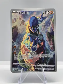 Sawk 130/086 Illustration Rare White Flare Pokemon NM - Image 1
