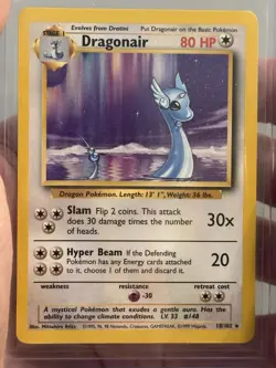 1999 Pokemon Dragonair #18/102 Base Set 2 Non-Holo Rare WOTC Vintage NM - Image 1