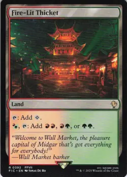 MTG Fire-Lit Thicket (392) | NM | Commander: Final Fantasy (FIC) - Image 1