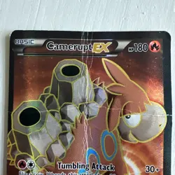 Camerupt EX (146 Full Art) 146/160 - XY Primal Clash - Pokemon TCG Heavy Damage - Image 2