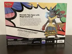 Pokemon Ascended Heroes Mega Lucario Premium Poster Collection Box Sealed New - Image 4