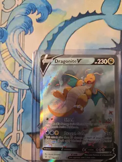 Pokemon TCG Dragonite V Ultra Rare Full Art Holo 192/203 Evolving Skies - Image 2
