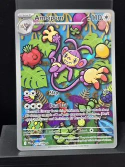 Pokemon Ambipom 107/094 Illustration Rare Holofoil Phantasmal Flames Near Mint - Image 2