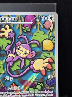 Pokemon Ambipom 107/094 Illustration Rare Holofoil Phantasmal Flames Near Mint - Image 4