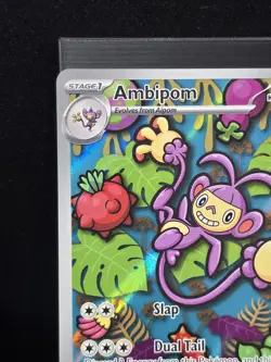 Pokemon Ambipom 107/094 Illustration Rare Holofoil Phantasmal Flames Near Mint - Image 5