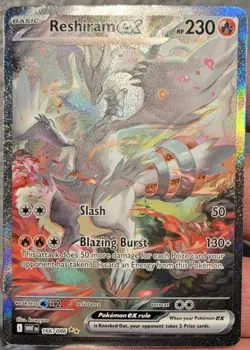 Pokemon Reshiram Ex 166/086 White Flare Special Illustration Rare NM - Image 2