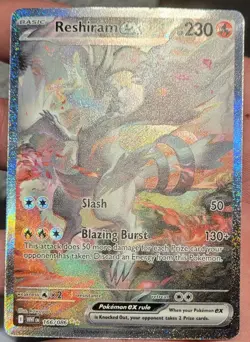 Pokemon Reshiram Ex 166/086 White Flare Special Illustration Rare NM - Image 4